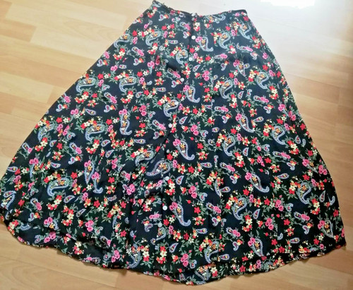 Rock linie schwarz blumen - rock,