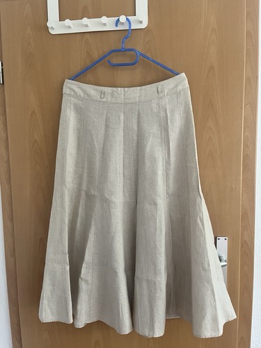 Damen langer maxi leinen - maxi, rock